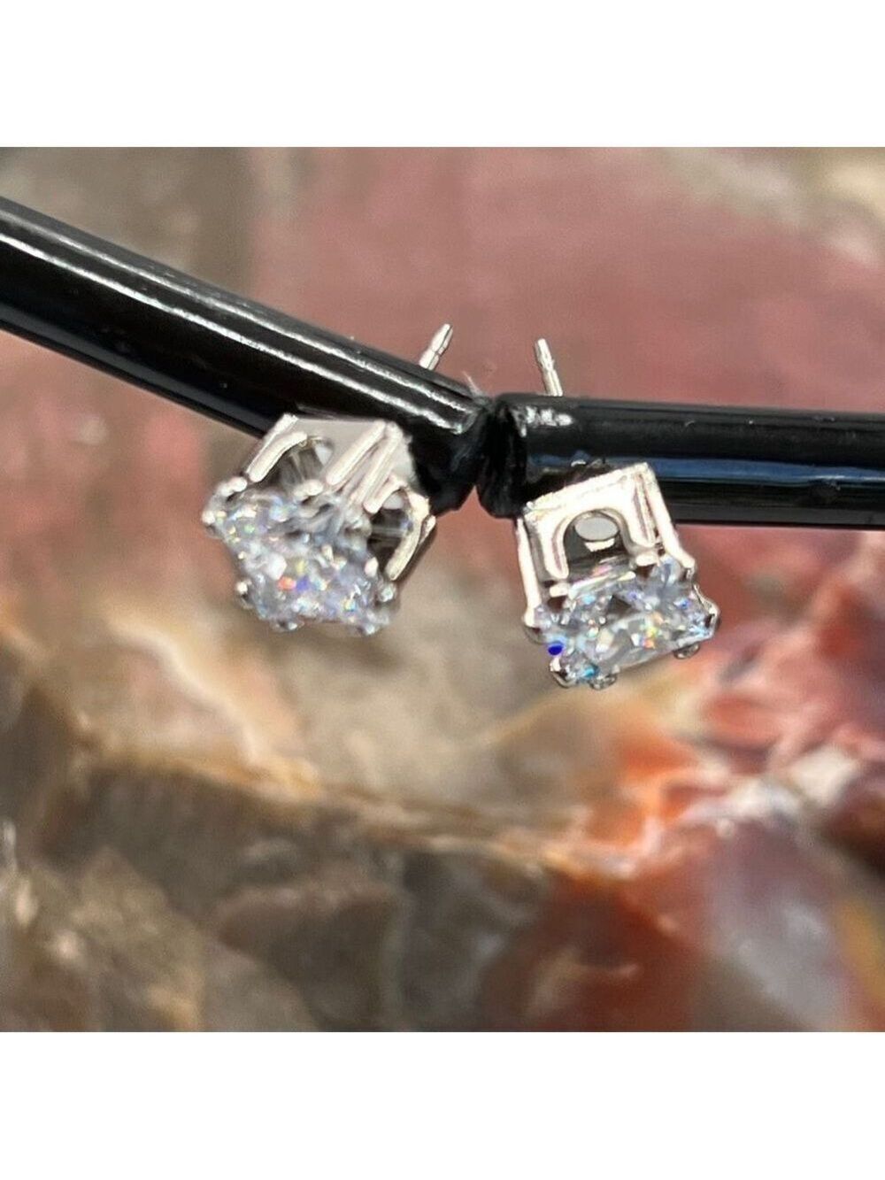 Swarovski Crystals Statement Post Earrings - Picture 12 of 14